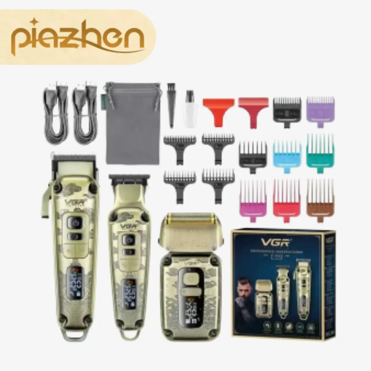 ماشین اصلاح 3کاره وی جی آر VGR مدل V-642 + پیاژن