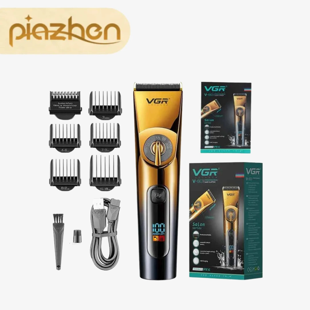 ماشین اصلاح موی سر و صورت وی جی آر مدل VGR V-663 + فروشگاه پیاژن