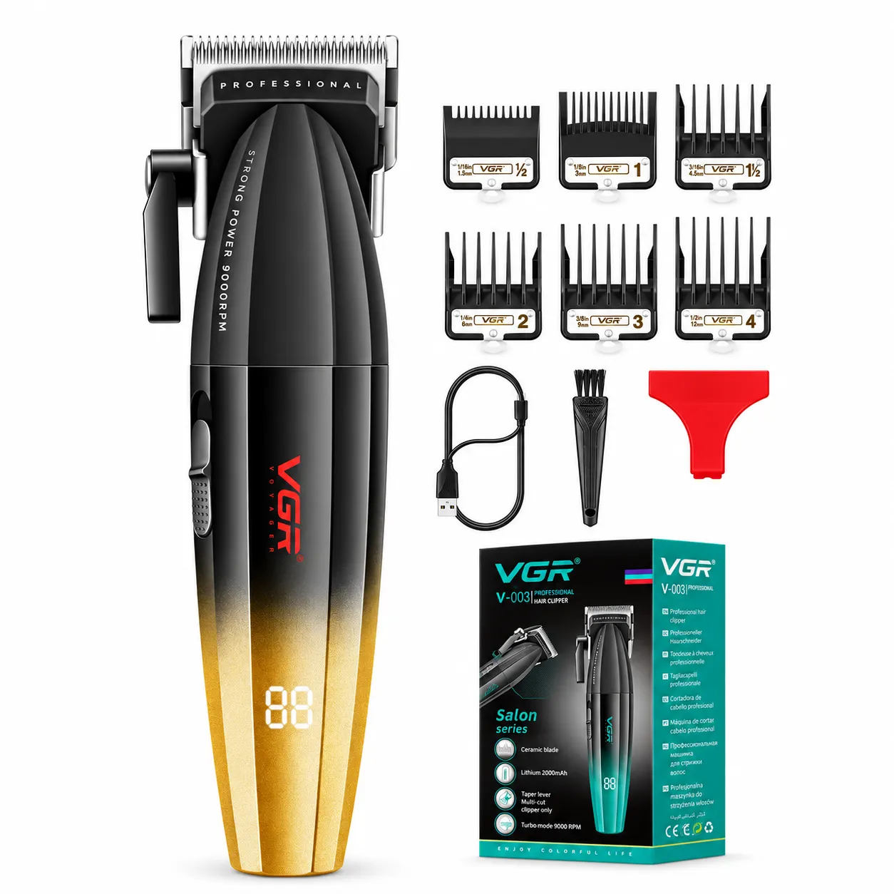 ماشین اصلاح موی سر و صورت وی جی ار مدل V-003
