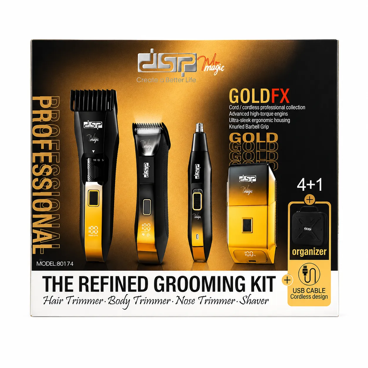 ست ماشین اصلاح دی اس پی مدل DSP-80174 - تصویر 2